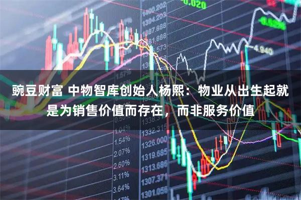 豌豆财富 中物智库创始人杨熙：物业从出生起就是为销售价值而存在，而非服务价值